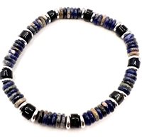 Bracciale Domar Uomo Bracciali pietre naturali in Acciaio BRAC-3-280 - BRAC-3-280